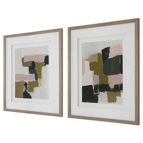 Safavieh Uttermost Color Block Framed Prints Set/2