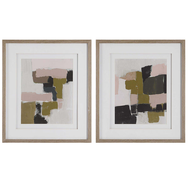 safavieh Uttermost Color Block Framed Prints Set/2