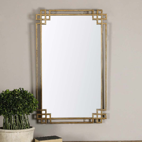 Safavieh Uttermost Devoll Antique Gold Mirror