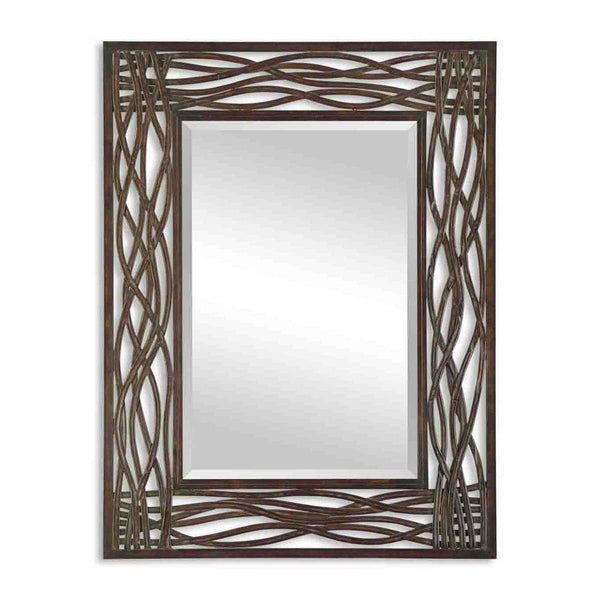 safavieh Uttermost Dorigrass Brown Metal Mirror