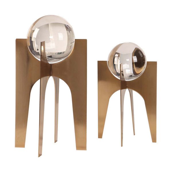 safavieh Uttermost Ellianna Crystal Spheres S/2