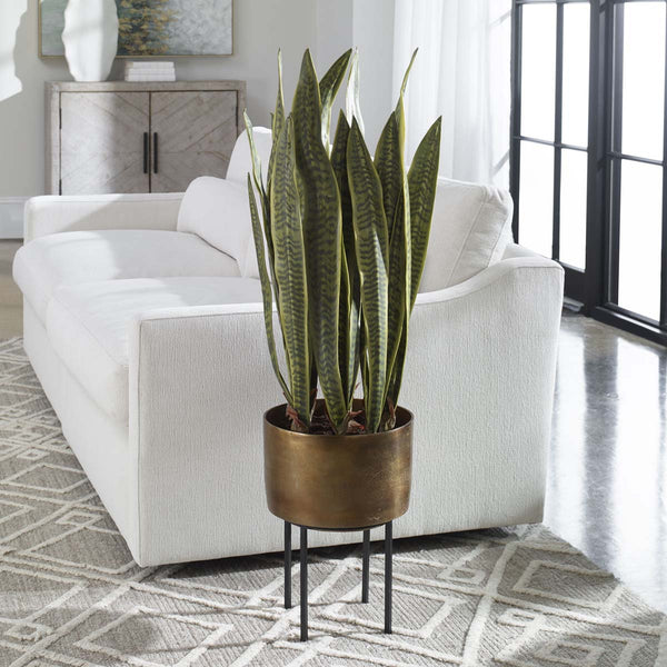 safavieh Uttermost Fasita Brass Planter 2 Cartons