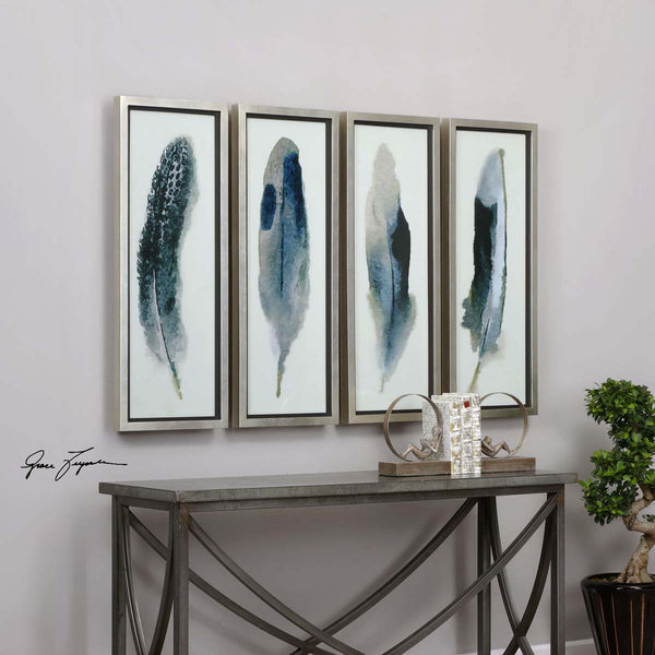 Safavieh Uttermost Feathered Beauty Prints S/4