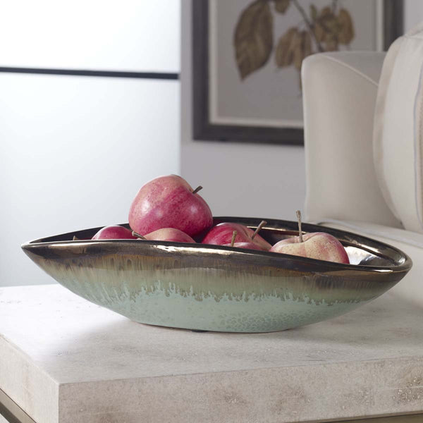 safavieh Uttermost Iroquois Green Glaze Bowl