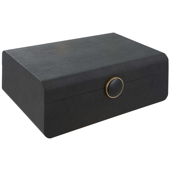 Safavieh Uttermost Lalique Black Shagreen Box