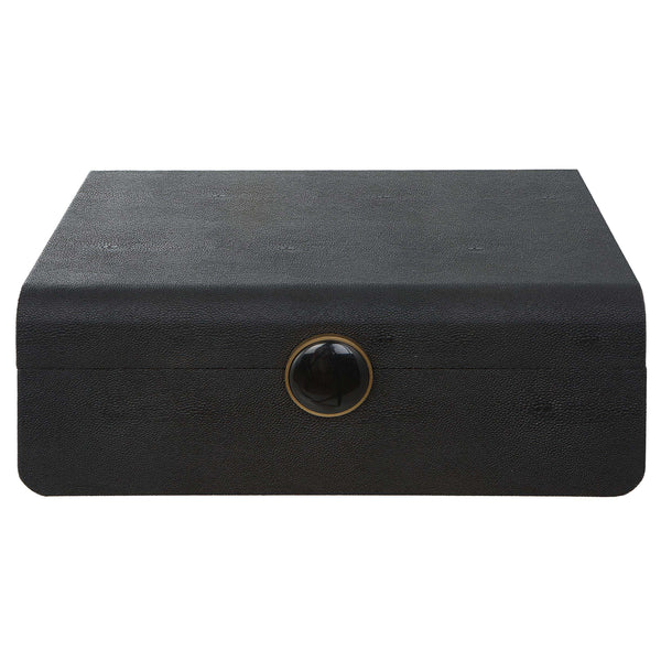 safavieh Uttermost Lalique Black Shagreen Box