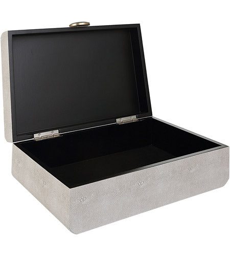 Safavieh Uttermost Lalique White Shagreen Box