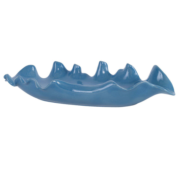Safavieh Uttermost Ruffled Feathers Blue Bowl