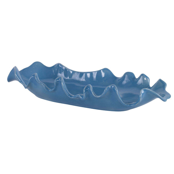 safavieh Uttermost Ruffled Feathers Blue Bowl