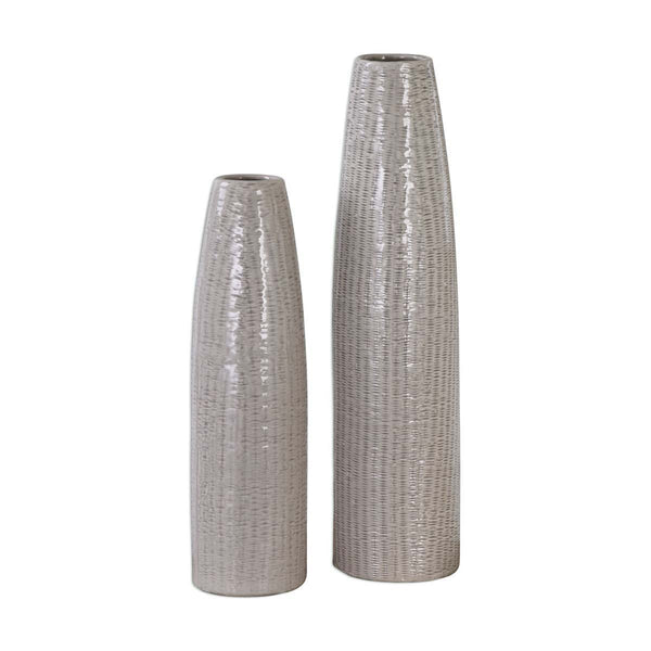 safavieh Uttermost Sara Textured Ceramic Vases S/2