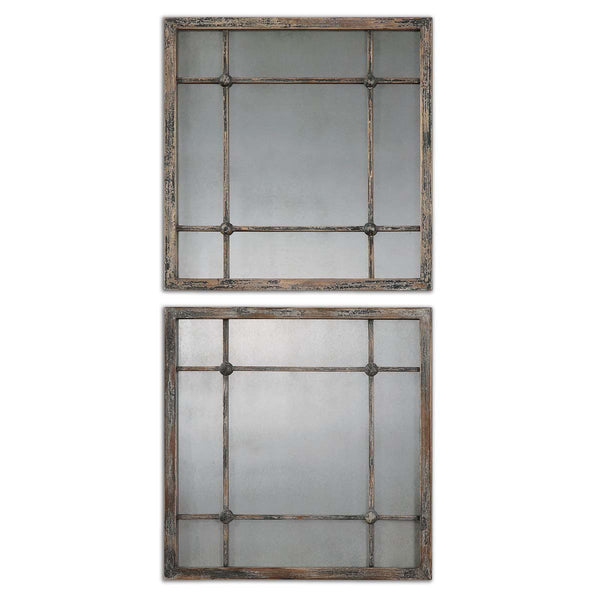 safavieh Uttermost Saragano Square Mirrors Set/2