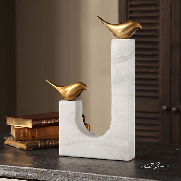 Safavieh Uttermost Songbirds Brass Sculpture