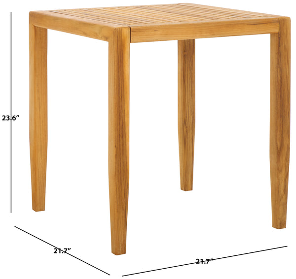 Safavieh Samoa Teak Patio Accent Table | Safavieh Couture - CPT1060A