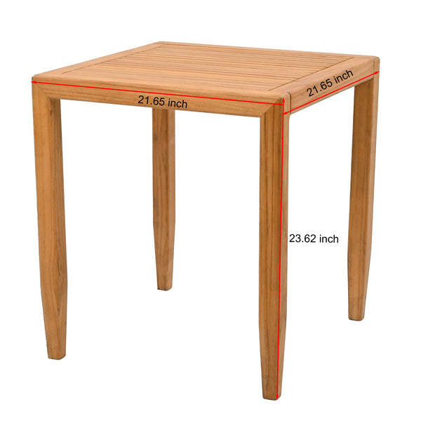 Safavieh Samoa Teak Patio Accent Table | Safavieh Couture - CPT1060A
