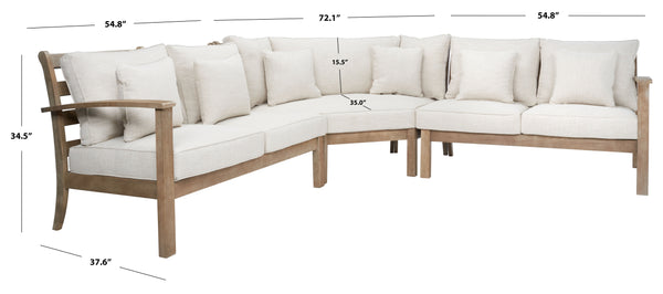 Safavieh Santa Cruz Patio Sectional Sofa | Safavieh Couture - CPT1015