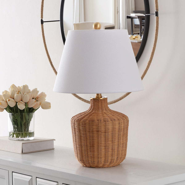 Safavieh Saolia 22 Inch Rattan Table Lamp | Safavieh - TBL4467