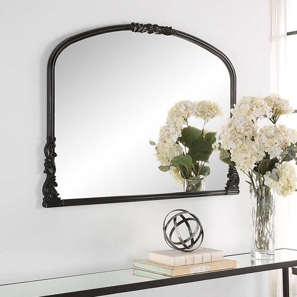 Safavieh Satin Black Home Decor Mirror Gray Glaze Wide