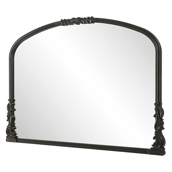 safavieh Satin Black Home Decor Mirror Gray Glaze Wide