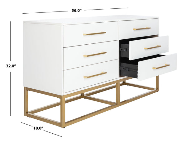 Safavieh Sherilynne 6 Drawer Dresser | Safavieh Couture - DUP1005