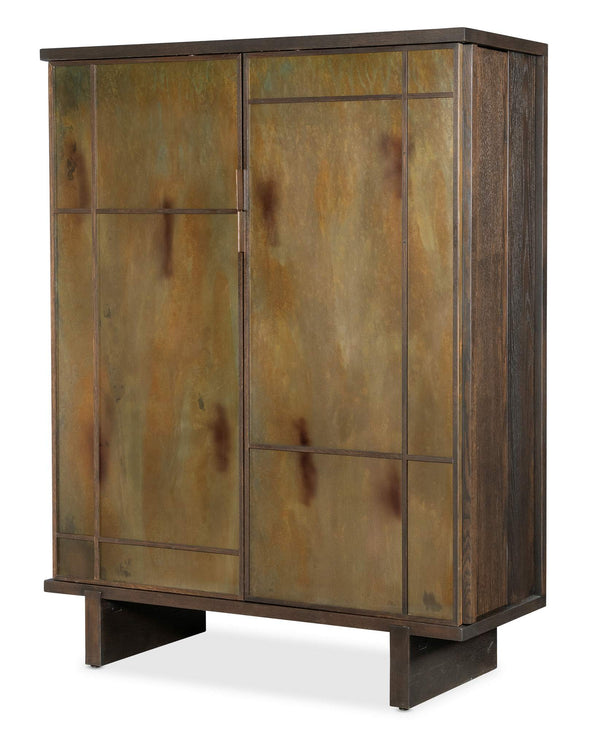 safavieh Shoji Bar Cabinet - Dark Wood | Hooker Furniture - M31-50330-89