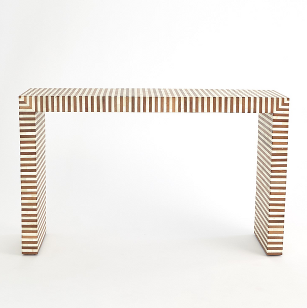 safavieh Sienna Console - Walnut / Bone | Global Views - 7.91390