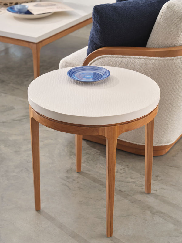 Safavieh Sloop Round Side Table | McGuire Furniture - MCO3657