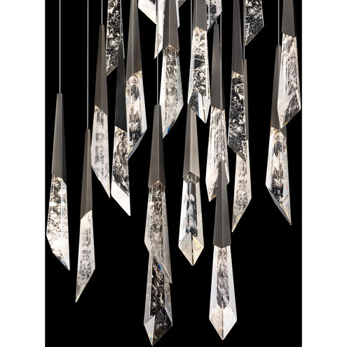 Safavieh Solitude 25 Multi-Light Pendant (Square Canopy) In Antique Nickel With Optic Haze Quartz | Schonbek - BPD31425S-AN