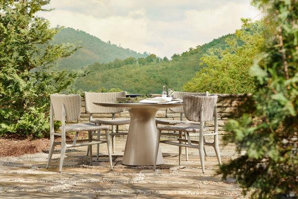 Safavieh Spin Outdoor Dining Table | McGuire Furniture - MCO3336