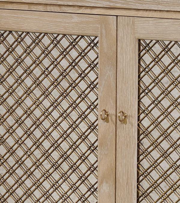 Safavieh Stocked Mesh Front Sideboard | Century Furniture - 89A-403-V1