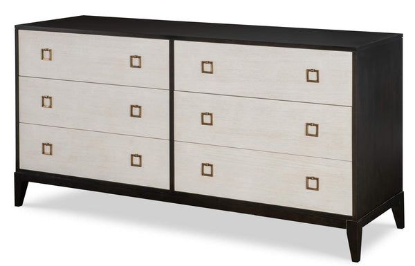 safavieh Stocked Six Drawer Low Dresser | Century Furniture - CR1-201-V1