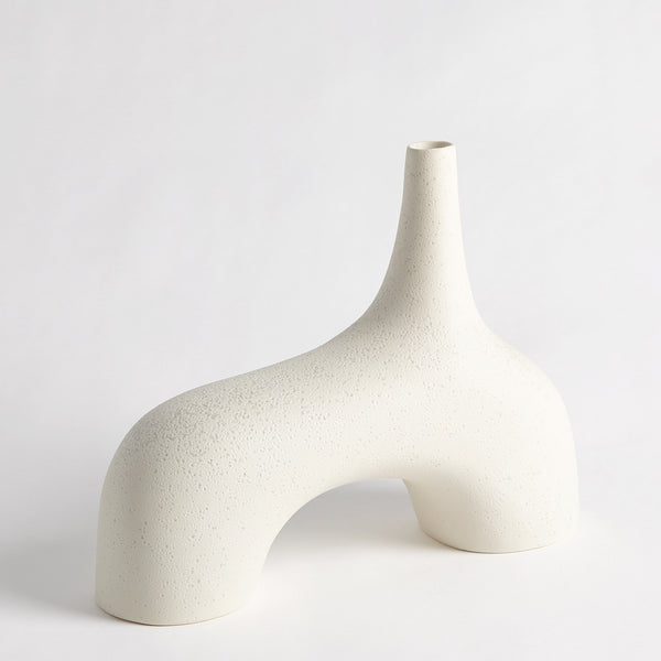 safavieh Stretch Vase-Cream Stone-Sm | Global Views - 7.10444