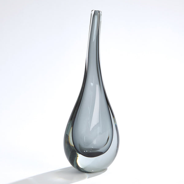 safavieh Stretched Neck Vase-Grey-Lg | Global Views - 7.80639
