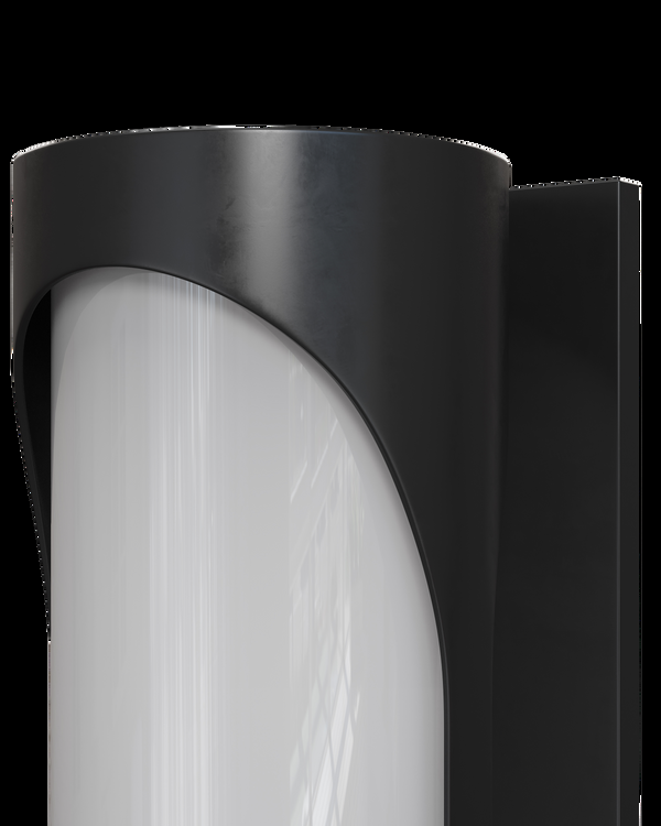 Safavieh Swale Large Outdoor Wall Sconce - Black | Currey & Co - 5500-0048