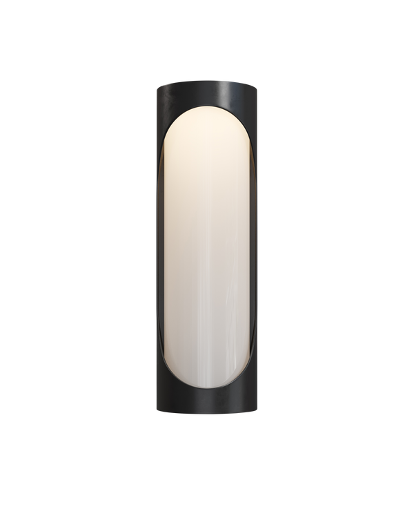 Safavieh Swale Large Outdoor Wall Sconce - Black | Currey & Co - 5500-0048