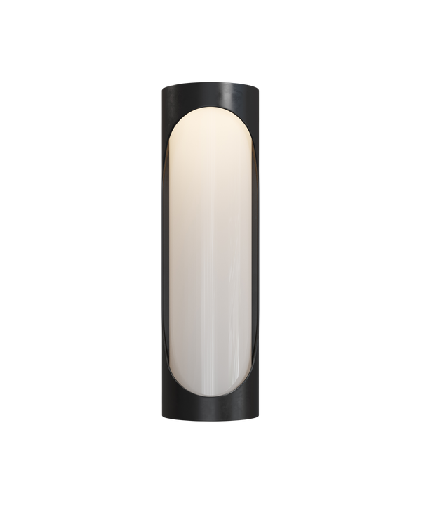 Safavieh Swale Small Outdoor Wall Sconce - Black | Currey & Co - 5500-0047
