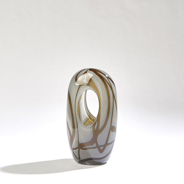 Safavieh Swirl Vase-Amber/Grey-Sm | Global Views - 7.80631