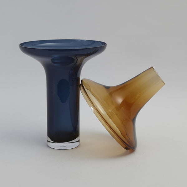 safavieh Tall Amber Over Cobalt Vase-Lg | Global Views - 6.60285