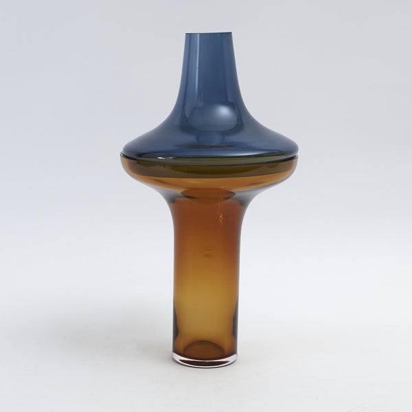 safavieh Tall Cobalt Over Amber Vase-Sm | Global Views - 6.60287
