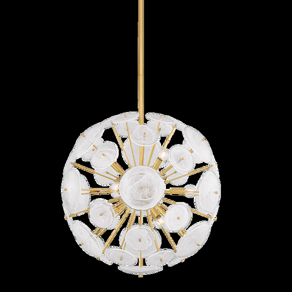 safavieh TAMARA Chandelier - Aged Brass | Mitzi Lighting - H1004809-AGB