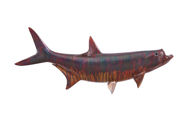 safavieh Tarpon Fish Wall Sculpture Resin Copper Patina Finish | Phillips Collection - PH100657