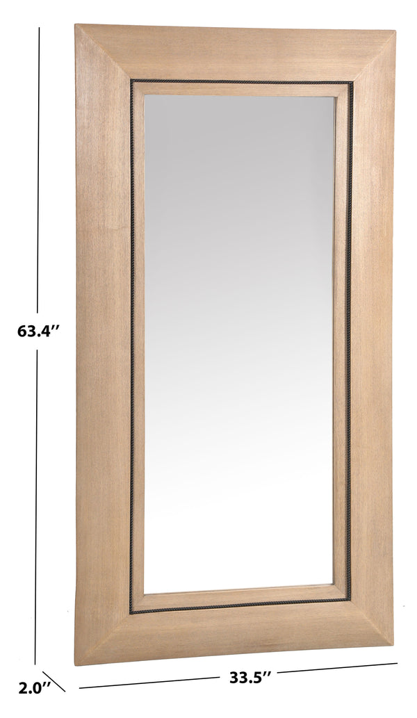Safavieh Tenric Large Rectangle Wood Mirror | Safavieh Couture - CMI4012