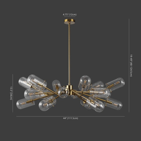 Safavieh Tessalyn Glass And Metal Chandelier | Safavieh Couture – CTL1046