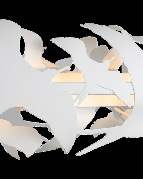 Safavieh Tijereta White Chandelier | Currey & Co - 9000-1262