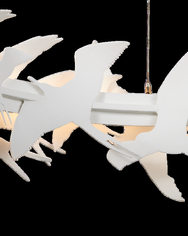 Safavieh Tijereta White Chandelier | Currey & Co - 9000-1262