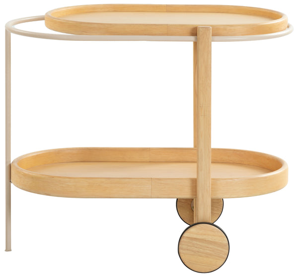 safavieh Trianna Wood 2 Shelf Bar Cart | Safavieh Couture - SFV7254