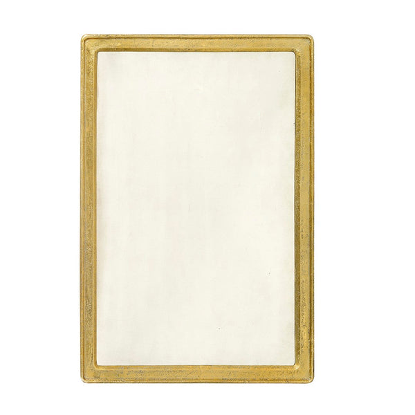 safavieh Triumph Rectangle Mirror - Brass Finish | Oliver Home - 1373-42