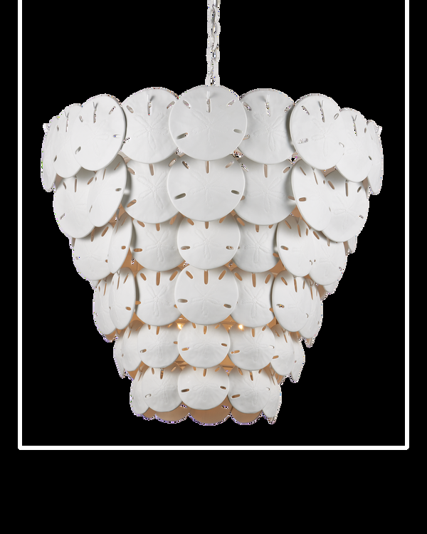 Safavieh Tulum Extra Large White Chandelier | Currey & Co - 9000-1252