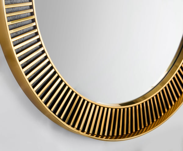 Safavieh Tuxedo Round Mirror | Modern History - MH1223F01