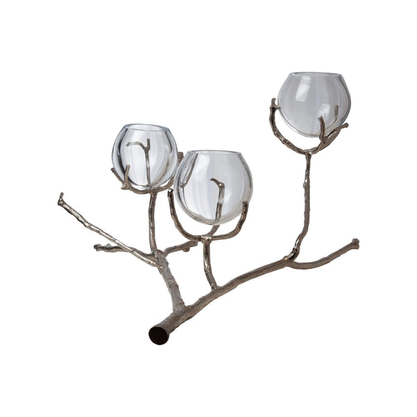 Safavieh Twig 3 Vase Holder-Nickel | Global Views - 9.92657