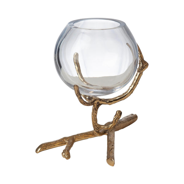 Safavieh Twig Vase Holder-Brass | Global Views - 9.92656